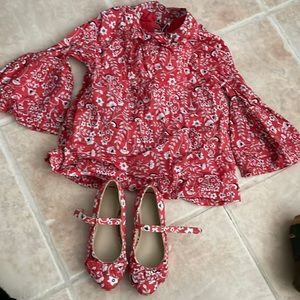 Matching Janie and jack shoes and top